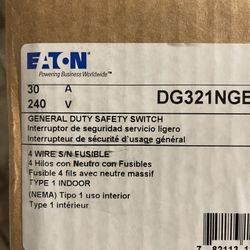Eaton 30a Fusible Disconnect Switch