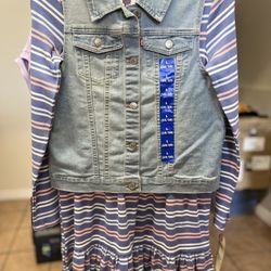 Levi’s Girls 2 Piece Denim Jacket & Dress   