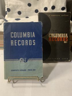 RARE Authentic Memorabilia • 2 Columbia Records 1939 & 1940 Complete Catalog Music Record Label CBS History 