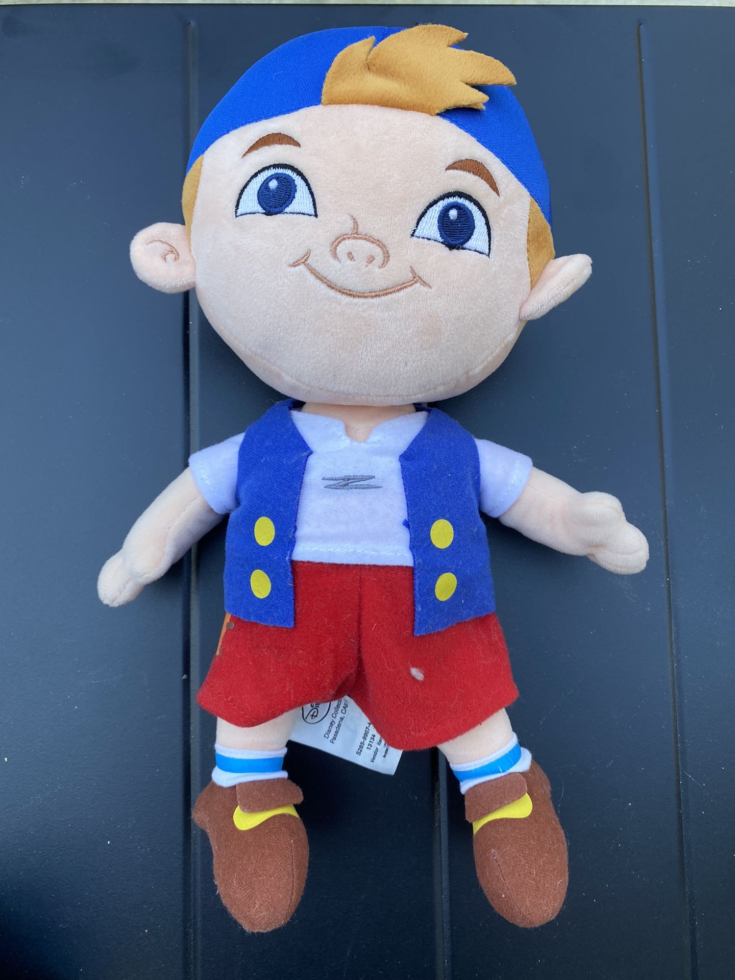 Disney Store Jake and the Neverland Pirates Cubby 11" Plush Doll EUC