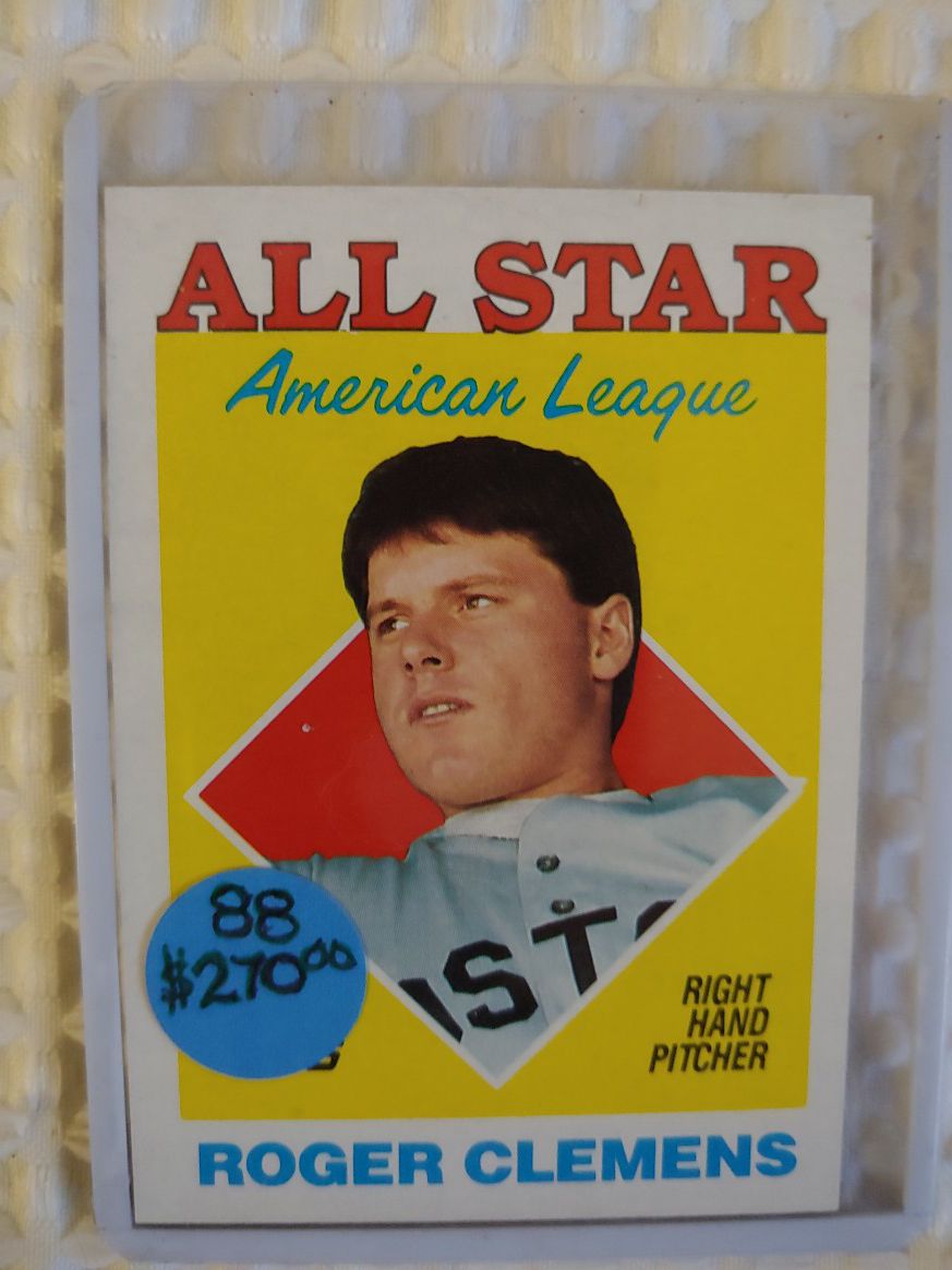 Roger Clemens All-Star Baseball Card