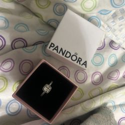 Pandora square halo Ring 