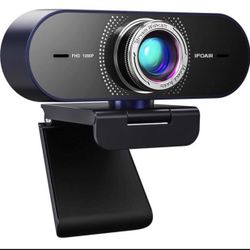 1080p wide angle webcam with built-in microphone