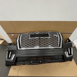 For 2021 2022 2023 GMC Yukon Front Bumper Assembly With Grille Fog 