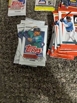 Mixed Baseball Trading Card Pack Lot