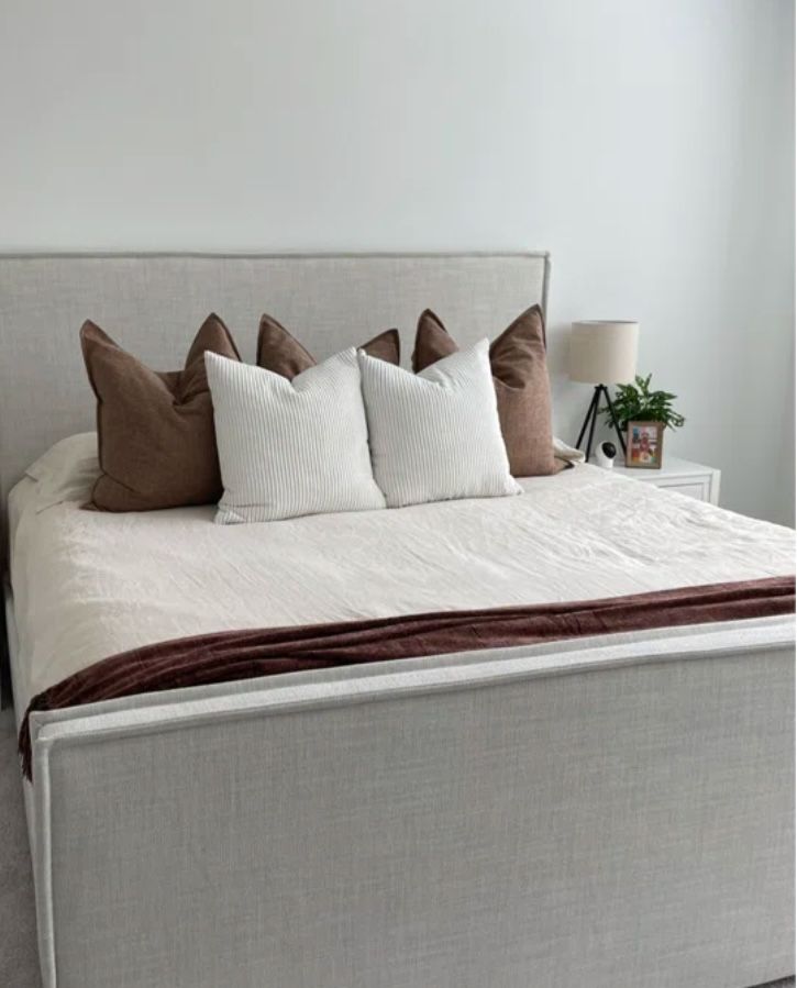 Queen Bed frame - Joss & Main - Upholstered Head And Footboard