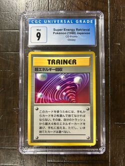 Pokémon Super Energy Retrieval Japanese 1998 CD Promo Glossy CGC 9