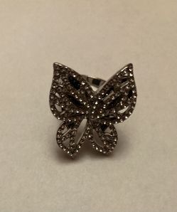 Sapphire Butterfly Ring Women Jewelry Size 6