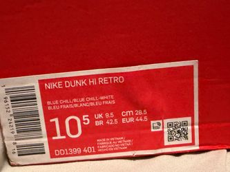 NIKE DUNK HI RETRO BLUE CHILL