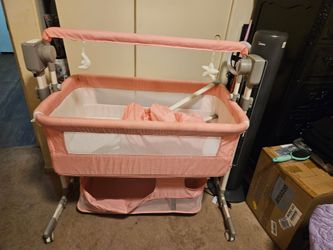 pink bassinet