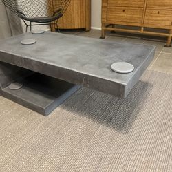 Rove Concepts Custom Made Real Concrete Coffee Table $2,500