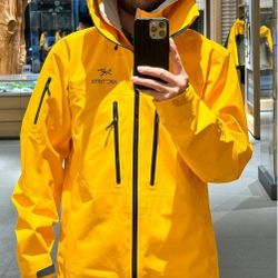 Arcteryx Alpha SV.Yellow, available in all sizes