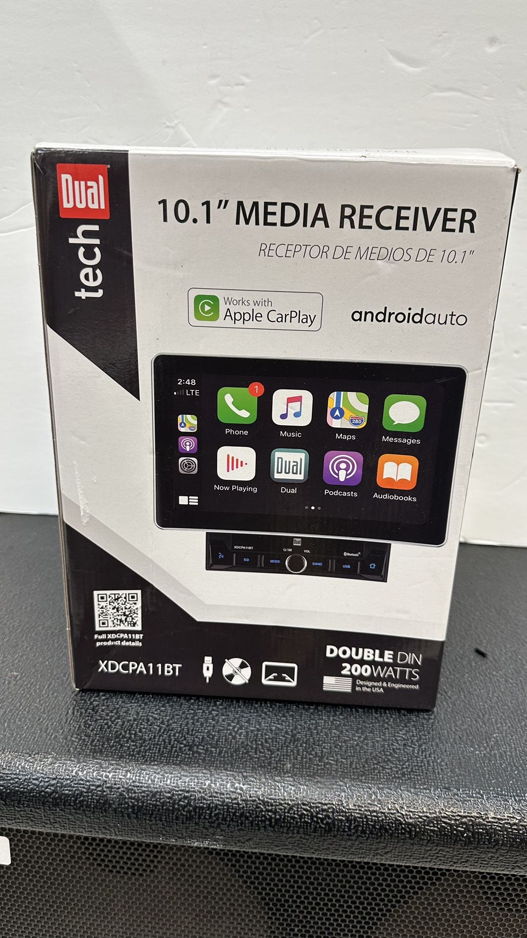 Dual XDCPA11BT 10.1 Inch Double DIN Car Stereo, Apple CarPlay/Android Auto new