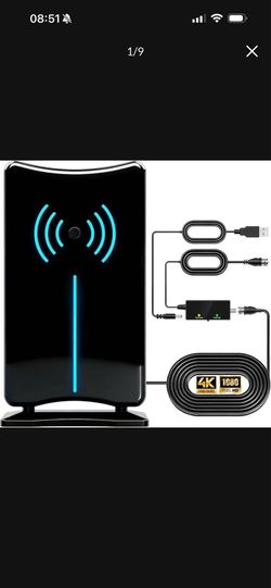 Brand new in box Digital Antenna for Smart TV Indoor,HDTV Antenna for All TVs,Supports 4k 1080p Indoor Antenna/Outdoor Antenna with Amplified,Superior