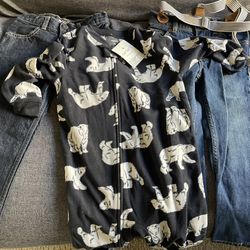 Pajamas And 2 Pairs Of Jeans 4 T $15