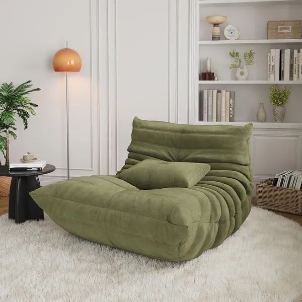 Bean Bag Chairs for Adults, Memory Foam Couch Single Sofa Chair