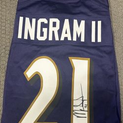 Mark Ingram II signed Baltimore Ravens Jersey  
