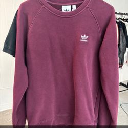Adidas Crew Neck Burgundy Size M