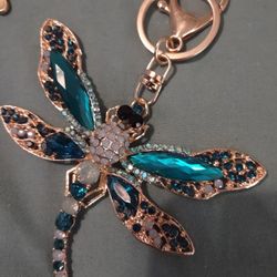 New Beautiful Dragonfly Keychain 