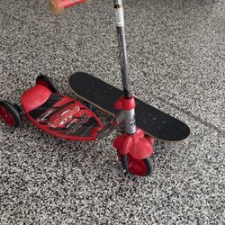 Scooter And skateboard