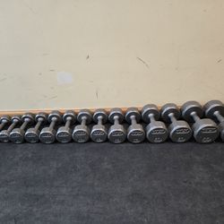 172lb 3lb thru 25lb VTX Metal Hex Dumbbell Set