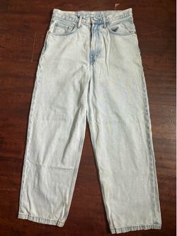 H&M LIGHT WASH BAGGY LOOSE FIT JEANS