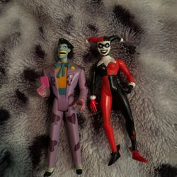 1997 Harley Quinn And The Joker Action Figure Collectible