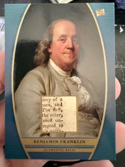 BENJAMIN FRANKLIN AUTHENTIC HISTORICAL RELIC