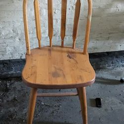 Chair. Wooden And Sturdy 