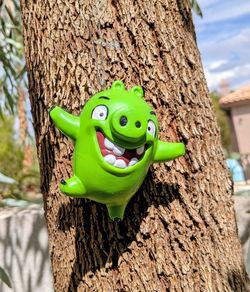 Angry Bird Christmas Ornament Green Pig Holiday Tree Decor Animals Xmas EUC