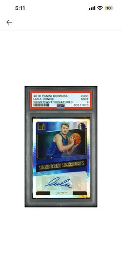 2018 Donruss Luka Doncic Significant Signatures Rookie Autograph #SS-LDC — PSA 9 MINT.