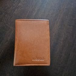 Vertical Bifold Wallet, Brown