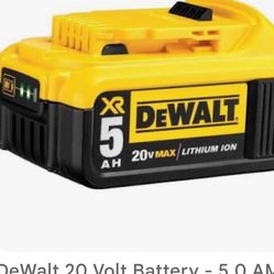 dewalt 20 v 5 ah