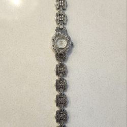 Vintage Women's Marcasite Quartz Watch