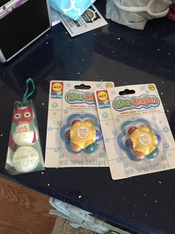 Bath tub crayons and bath fizzies all brand new 6.00 takes all