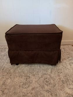 Brown Velvet Ottoman Glider