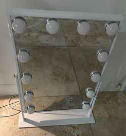 Vanity Mirror with LED Bulbs