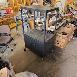 Utility Cart With Electrical Outlets