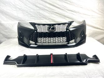 21 Style Front Bumper Kit 06-13 Is250/350 Black Color Painted With Rear Diffuser Unpainted 