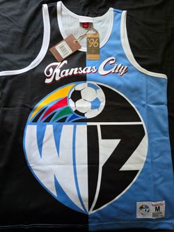 Kansas city Wiz soccer Top Mitchell And Ness Brand new