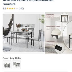 Cost way 5 Piece Dining Set Table And Chairs New In Box