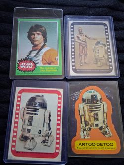 4 stars wars cards vintage