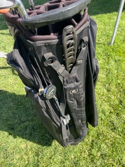 Pacifica Golf club set 3-9 irons with Ogio cart bag and play day push cart