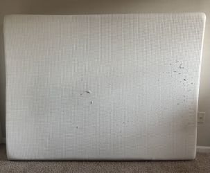 White Queen size Mattress with Grid Cover