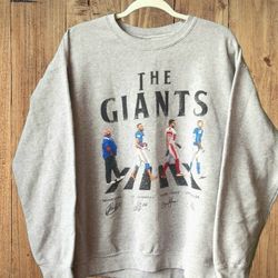 Vintage Giants football NFL  crew Neck sweater Sweatshirt Men's L Large Top Pullover Top 
