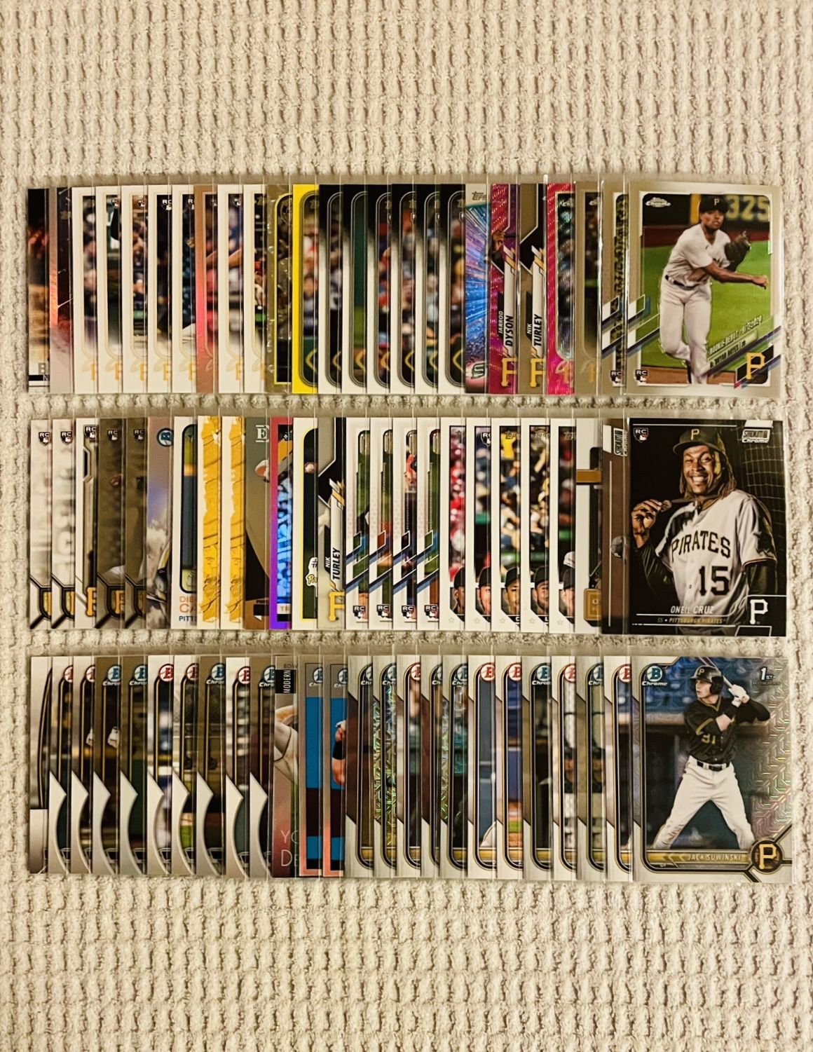 Pittsburgh Pirates 75 Card Baseball Lot! Rookies, Prospects, Refractors, Parallels, Short Prints, Variations & More!