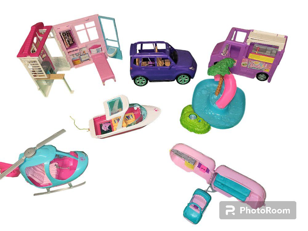 Large Barbie Vehicle Lot! 
