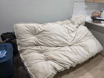 Futon frame and mattress