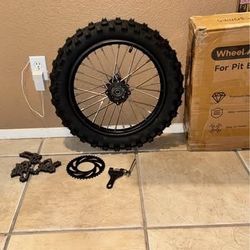 16'' Wheel 90/100-16 3.00-16 Dirt Bike Rear Tire Assembly for 125cc 140cc 150cc XR100 CRF150F KX100