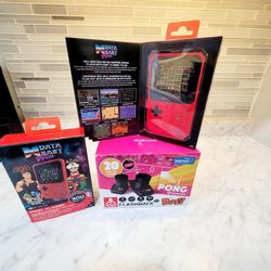 Data East Brand New Handhelds Plus Pong Games 